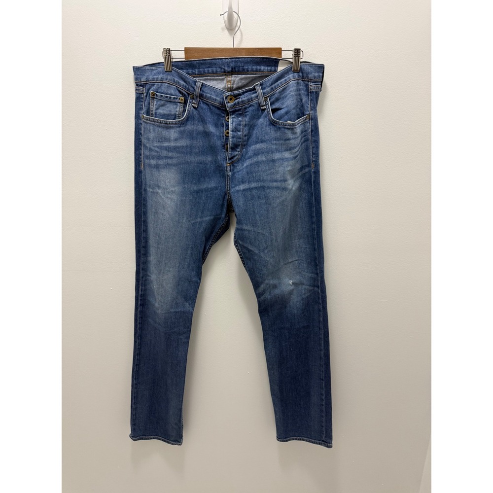 Rag & Bone Standard Issue Fit 3 Slim Straight Leg Jeans Bainbridge Blue 36